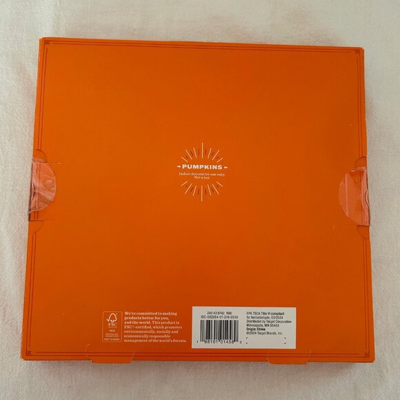 Wood Pumpkins Mini Mantle Halloween Decorative Figurine Set - Hyde & EEK! - Picture 7 of 10